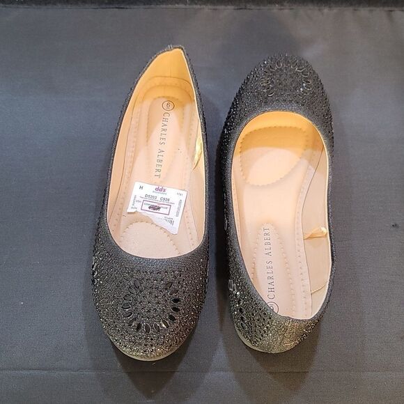 BRAND NEW CHARLES ALBERT DRESS SLIP-ON BALLERINA FLATS - Picture 5 of 16